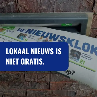 Lokaal nieuws is niet gratis
