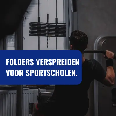 Folders verspreiden voor sportscholen