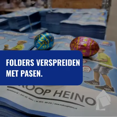 Folders verspreiden met Pasen