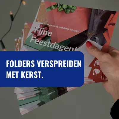 Folders verspreiden Kerst